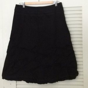 Neesh by D.A.R. Black Twill Skirt Sz L